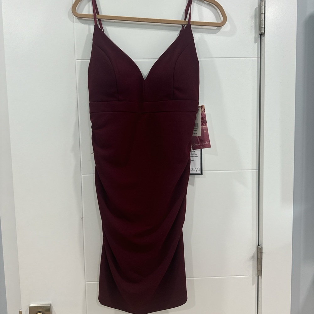 Burgundy dress